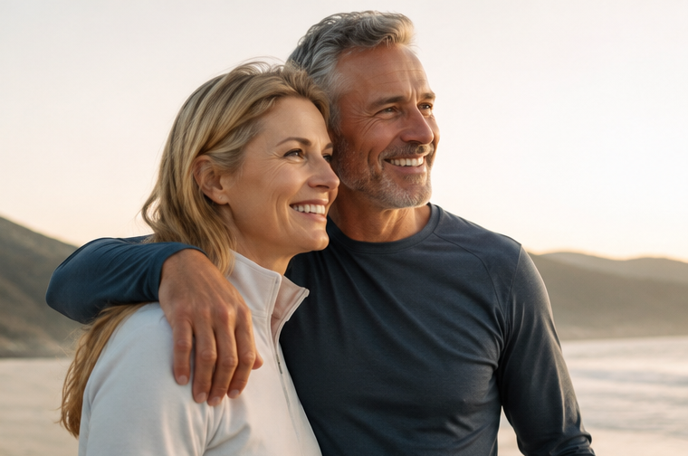 Active mature couple